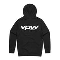 VPW Logo Hoodie Sweatshirt, Cotton, Polyester, Black, Small