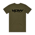 VPW Logo T-Shirt, Army Green, Cotton, Medium