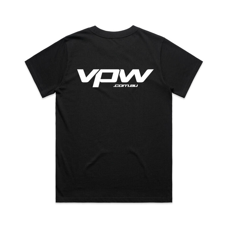 VPW Logo T-Shirt, Black, Cotton, Women's 2XL